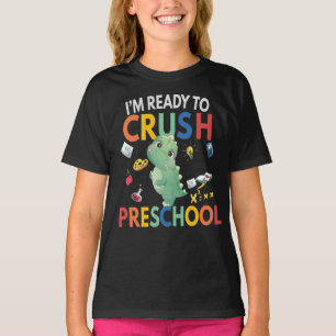 T-shirt Je suis prêt à écraser le cadeau pré-école de reto