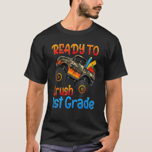 T-shirt Je Suis Prêt À Écraser Le Camion Monster Garçon De