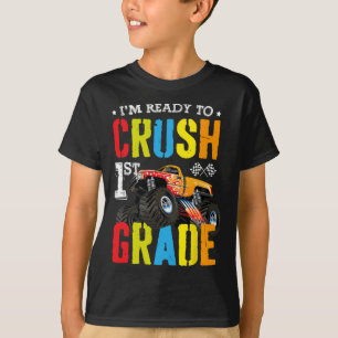 T-shirt Je suis prêt à écraser le camion monstre garçon de