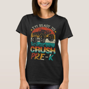 T-shirt Je suis prêt à écraser le camion monstre pré-mater
