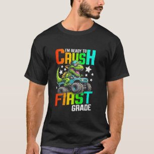 T-shirt Je Suis Prêt À Écraser Le Dinosaure De Camion Mons