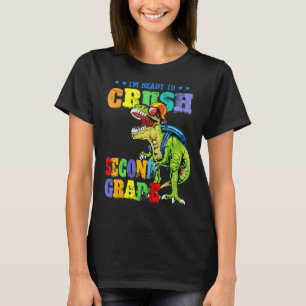 T-shirt Je suis prêt à écraser le dinosaure de deuxième an