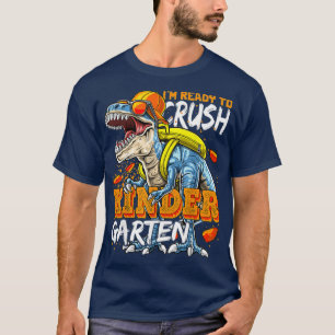T-shirt Je suis prêt à écraser le dinosaure de jardin d'en