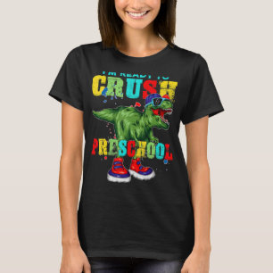 T-shirt Je suis prêt à écraser le dinosaure Rex de la mate