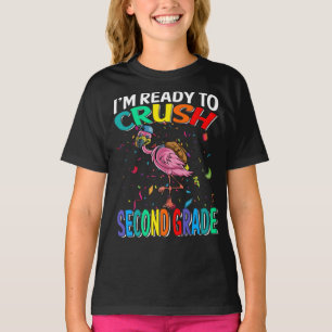T-shirt Je suis prêt à écraser le Flamant rose de deuxième