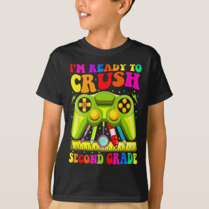 T-shirt Je Suis Prêt À Écraser Le Jeu Vidéo Ck De 2E Année