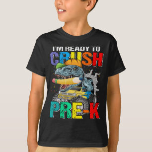 T-shirt Je suis prêt à écraser le monstre TRex de dinosaur