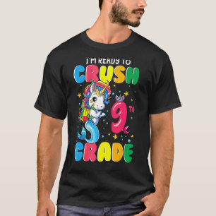T-shirt Je suis prêt à écraser le poisson Unicorne de 9e a