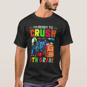 T-shirt Je suis prêt à écraser les contrôleurs de jeu de 7
