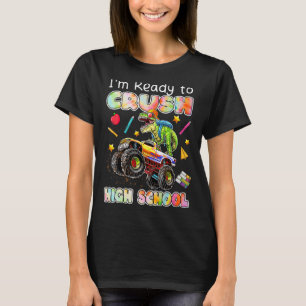 T-shirt Je suis prêt à écraser les Dinos de Camion Monster