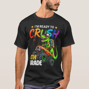 T-shirt Je suis prêt à écraser les dinosaures de camion mo