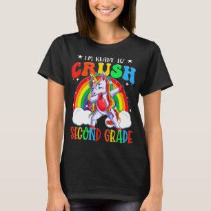 T-shirt Je suis prêt à écraser les filles de la licorne de