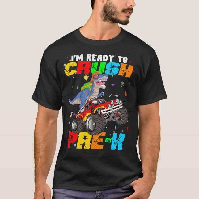 T-shirt Je suis prêt à écraser prek (Devant)