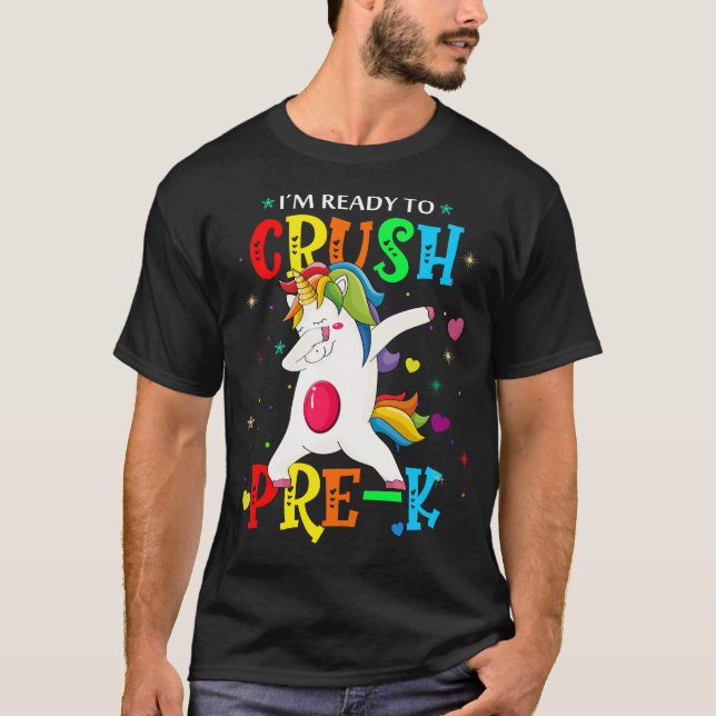 T-shirt Je suis prêt à écraser prek (Devant)