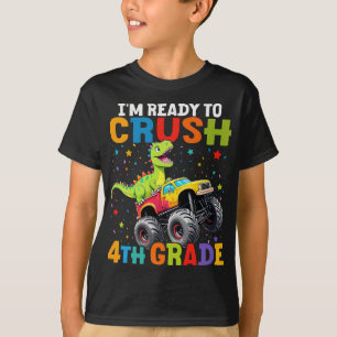 T-shirt Je suis prêt à écraser un camion monstre 4e grade