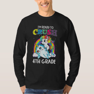 T-shirt Je Suis Prêt À Écraser Une Unicorne Narwhal De 4E