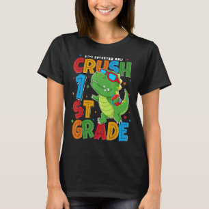 T-shirt Je suis prêt à la 1ère année garçons enfants Dinos