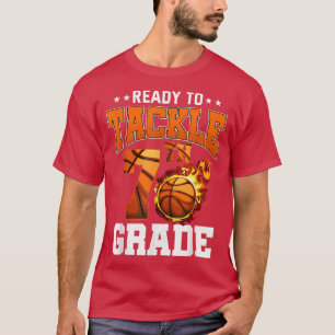 T-shirt Je suis prêt à m'attaquer au basket-ball de 7e ann