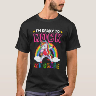 T-shirt Je suis prêt à mettre la Unicorne de 1ère année à
