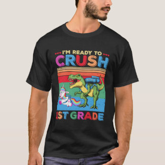 T-shirt Je Suis Prêt À Recourir Au Dinosaure Unicorne De 1