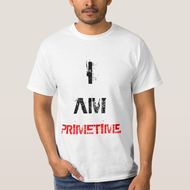 T-SHIRT JE SUIS PRIMETIME. (Devant)