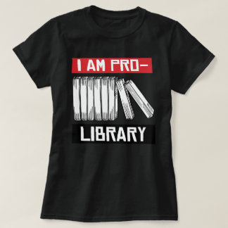 T-shirt Je suis pro-bibliothèque
