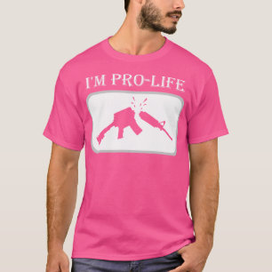 T-shirt Je Suis Pro-Life Anti-Violence Arme À Feu Stop Vio