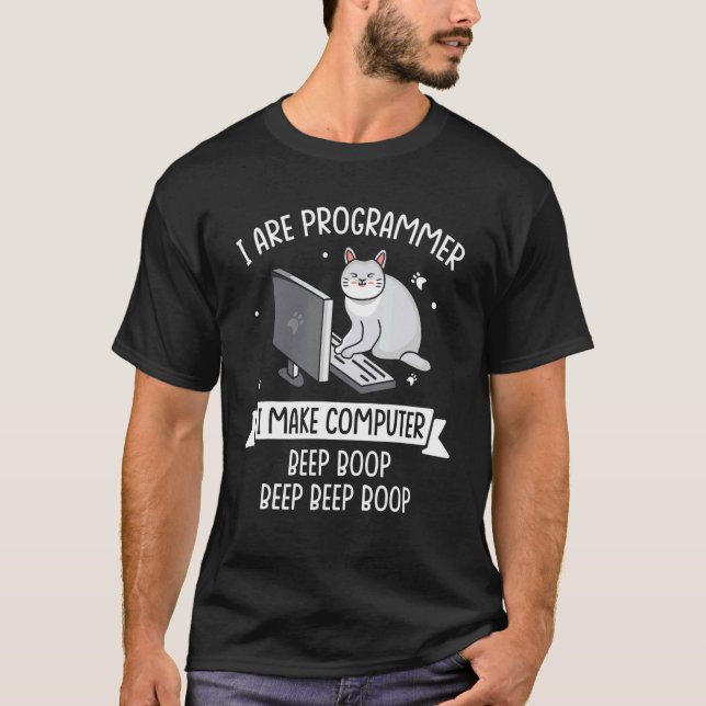 T-shirt Je Suis Programmetechnologie Logiciel Script Html  (Devant)