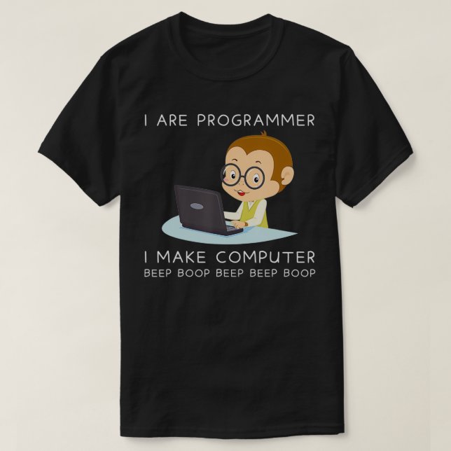 T-shirt Je Suis Programmeur Je Fabrique Informatique (Design devant)