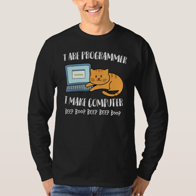 T-shirt Je Suis Programmeur Je Fabrique Ordinateur Beep Ca (Devant)