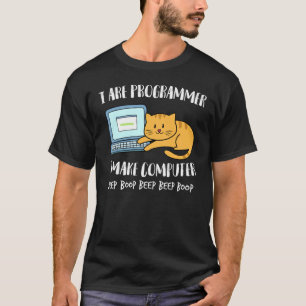 T-shirt Je Suis Programmeur Je Fasse Béep Ordinateur Drôle