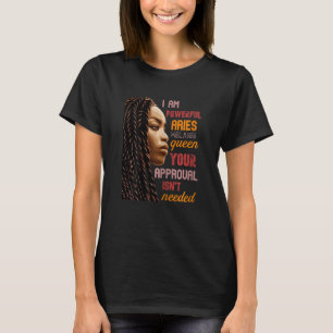 T-shirt Je Suis Puissante Aries Melanin Queen African Amer
