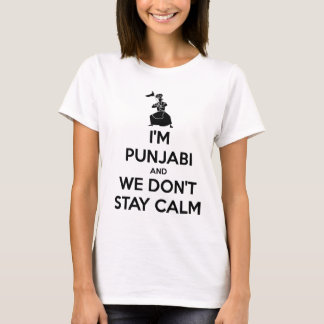 T-shirt Je suis Punjabi et nous ne gardons pas le calme