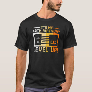 T-shirt Je Suis Quarante Niveau Up Game Controller Jeu Das