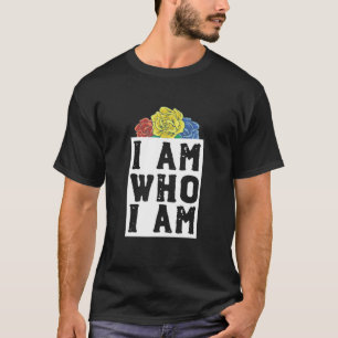 T-shirt Je Suis Qui Je Suis Pan LGBTQ Fierté Flag Pansexua