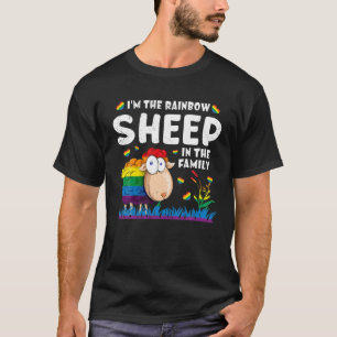 T-shirt Je suis Rainbow Sheep LGBT Gay Lesbian Funny Gay p
