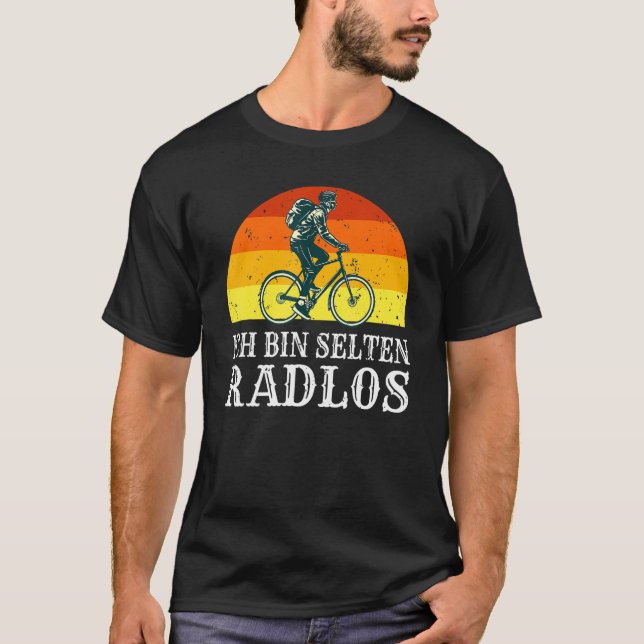 T-shirt Je suis rarement sans vélo amusant Vélo amateur de (Devant)