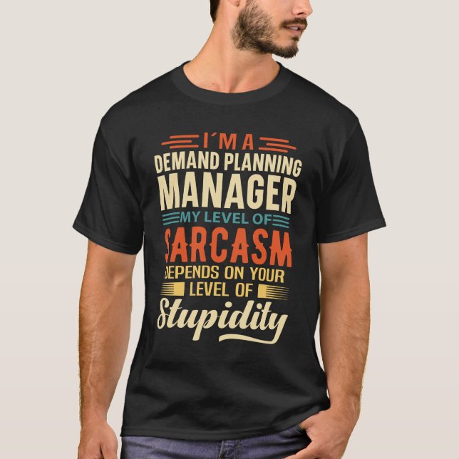 T-shirt Je suis Responsable de la planification de la dema (Devant)