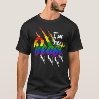 T-shirt Je suis sa bête LGBT