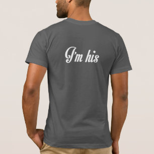 T-SHIRT JE SUIS SA CHEMISE DE COUPLES DE MARIAGE HOMOSEXUE