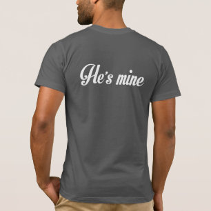 T-SHIRT JE SUIS SA CHEMISE DE COUPLES DE MARIAGE HOMOSEXUE