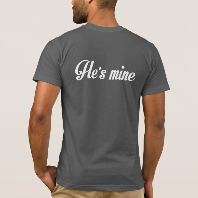 T-SHIRT JE SUIS SA CHEMISE DE COUPLES DE MARIAGE HOMOSEXUE (Dos)