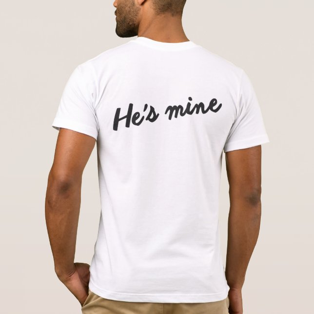 T-SHIRT JE SUIS SA CHEMISE DE COUPLES DE MARIAGE HOMOSEXUE (Dos)