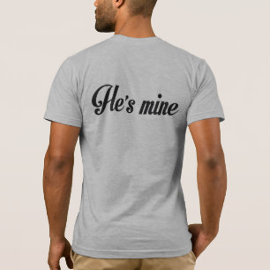 T-SHIRT JE SUIS SA CHEMISE DE COUPLES DE MARIAGE HOMOSEXUE