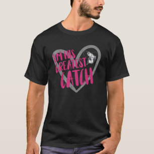 T-shirt Je suis sa plus grande prise Pêche