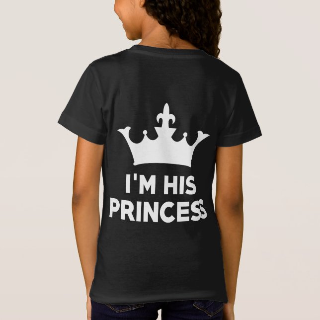 T-Shirt Je suis sa princesse (Dos)