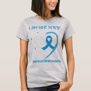 T-shirt Je suis sa voix elle est mon coeur Sensibilisation