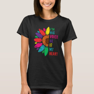 T-shirt Je suis sa voix Il est ma Sensibilisation sur l'au