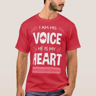 T-shirt Je Suis Sa Voix Il Est Mon Coeur