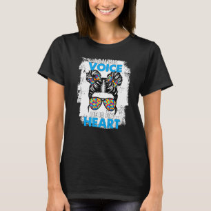 T-shirt Je Suis Sa Voix Il Est Mon Coeur Sensibilisation s